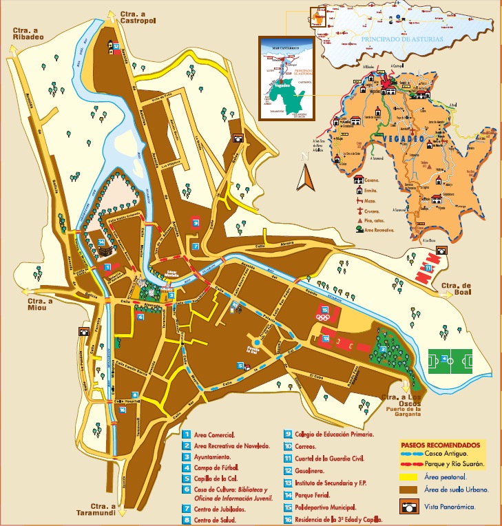 Triptico callejero Vegadeo